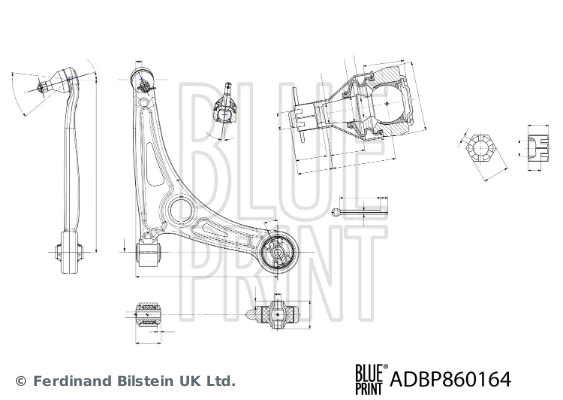 Control/Trailing Arm, wheel suspension
